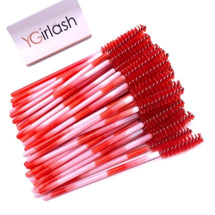 50/10 PCS/Pack Disposable Eyelash Swab Mini Individual Lash Applicators Mascara Brush Eyelashes Extension For Maquillaje Makeup