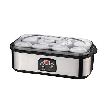 1400ml Yogurt Machine Healthy Breakfast Maker Probiotic Yogurt for Kids 8 Cups+Regular Appointment Stainless Steel