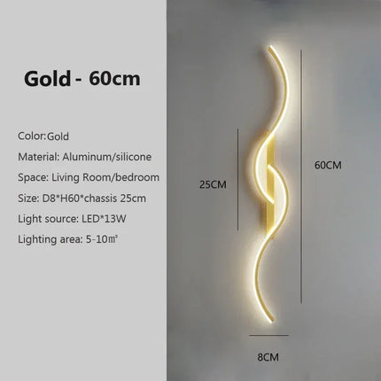 Modern LED Wall Lamp for Living Dining Room Bedroom Bedside Wall Lights Home Decoration LED Wall Sconce Interior Fixture Luster