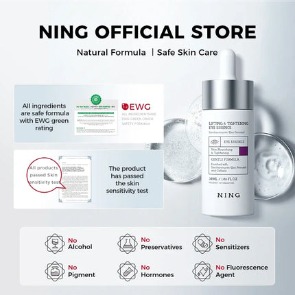 Eye Serum for Dark Circles, Puffiness & Fine Lines – Firming & Hydrating Eye Essence with Retinol & Caffeine