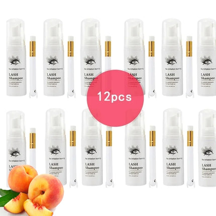 10Set 60 ml EyeLashes Shampoo Extensions Foam Kit EyeLashes Cleaning for Grafting Planting Makeup Remover Tools Dropshipping