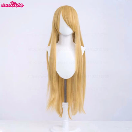 High Quality Anime 100Cm Long Staight Cosplay Wig Black White Red Pink Brown Gold Blue Blonde Purple Heat Resistant Hair Wigs