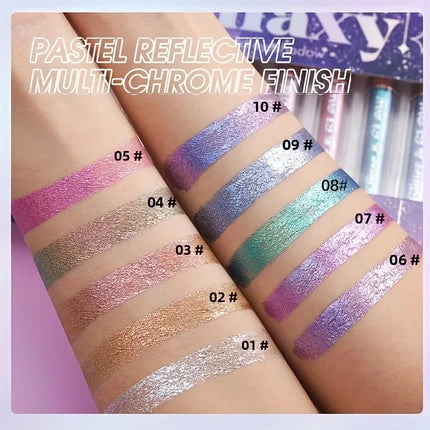 Diamond Shimmer Liquid Eyeshadow Set - Pearlescent Finish High-Pigment Long-Lasting Glitter Eyeshadow for Dazzling Beauty