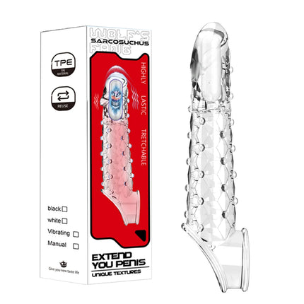 Cock Ring Vibrator Penis Sleeve Penis Enlargement Granule Clitoris G-spot Stimulate Delay Ejaculation Anal Plug Sex Toys For Men