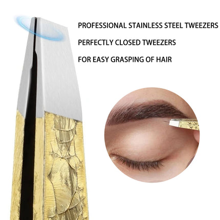 1/4PCS Eyelash Extension Tweezers Set Professional Stainless Steel Curved Tip Tweezers Pointed Tip Beauty Makeup Tool For Women