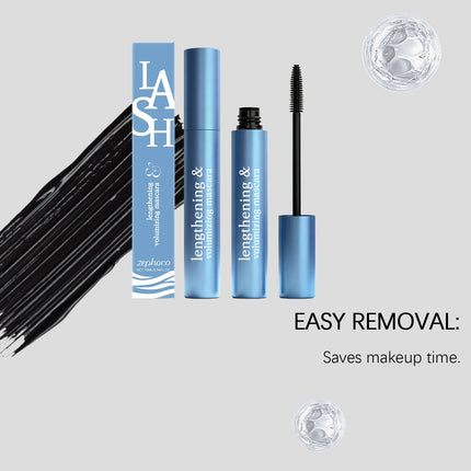 Black Curling Mascara Volumizing Long Curling Eyelash Waterproof Anti-Smudge Lengthening Fast Drying Eyelashes Cosmetic