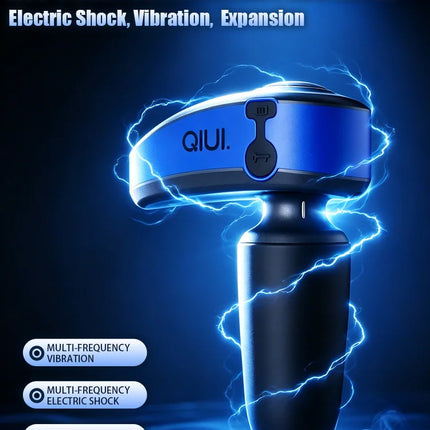 QIUI APP Remote Control Anal Plug Electric Shock Vibration Butt Plug Expansion Adjustable Diameter Anal Plug Lock Sex Toys