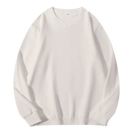 Autumn O-Neck Cotton Women's Sweatshirt Hoodies Basic Loose Casual Women Pullover Solid Sweatshirt Ladies Tops Factory Wholesale