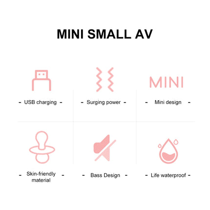 Mini Magic Wand Vibrators for Women Clitoris Stimulator AV Stick G Spot Massager Female Masturbator Adult Sex Toys for Woman