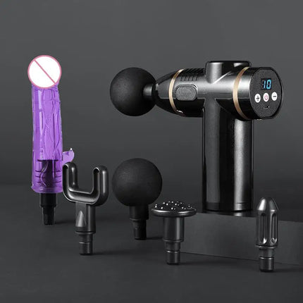 Massage Gun Heads Accessories vibration dildo penis sex adult toys silicone VIBRAT head for Fascia gun percussion Vibrators