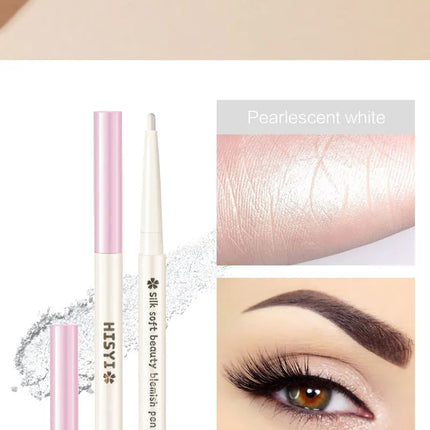 HISYI Two-In-One Lying Silkworm Pen Brightens down Waterproof Sweat-Proof Non-Smudge High-Light 3D Liquid Eyeliner Pen