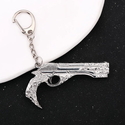 Game DMC Keychain Dante Sword Rebellion Awakening Keyring Nero Red Queen Keychains Weapon Pendant for Men Jewelry