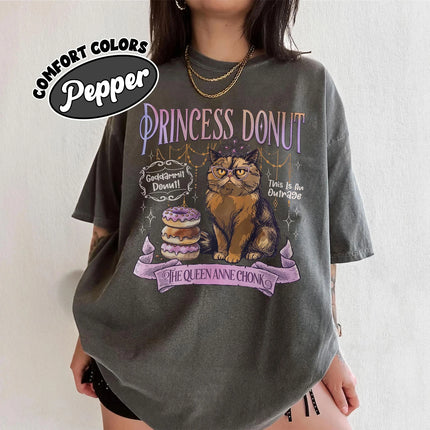 Princess Donut Comfort Colors Shirt Dungeon Crawler Carl Tee SciFi Fantasy Top Bookish Apparel for Readers Funny Book Lover