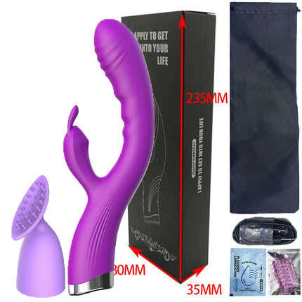 10 Speed G Spot Vibrator USB Rechargeable Powerful Dildo Rabbit Vibrator for Women Clitoris stimulation Massage Adult sex toys