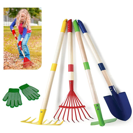 1/4/6pcs Kids Gardening Tools Set Outdoor Digging Weed Toys Detachable Handle for Planting Household Farming Garden Flower