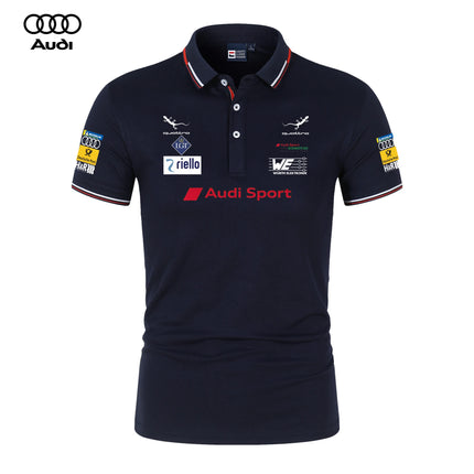 Audi Motorsport Racing Team Polo Shirts, T-Shirts, Collarless Casual T-Shirts, Men's and Women's Daily Casual Polo Shirts