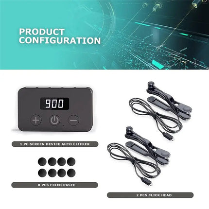 T23C Automatic Clicker With Adjustable Click Speed, Up To 50 Clicks Per Second, Perfect For Games, Live Broadcasts, Awards