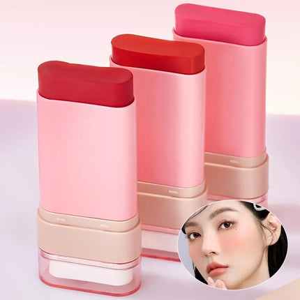 MEIDIAN Matte Blush Cream 20g Nude Three-color Waterproof Smudge-proof Lightweight Breathable Multi-purpose Cushion Blush Stick