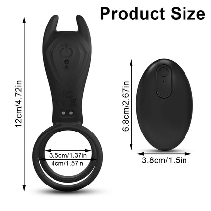 Remote Control Vibrating Cock Ring for Men Penis Ring Penis Vibrator Clit Stimulator Adult Goods Sex Toy for Men and Couples