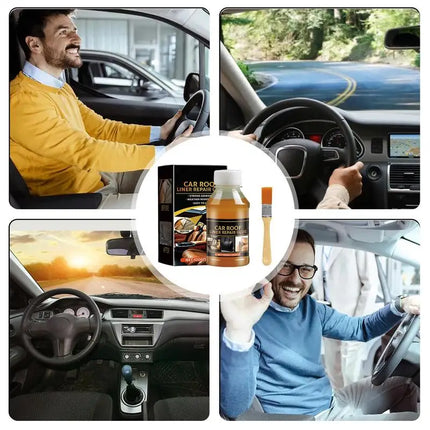 Headliner Repair Glue 100g Car Upholstery Glue Automotive Strong Adhesive with Brush Upholstery Repair for Leather Fabric