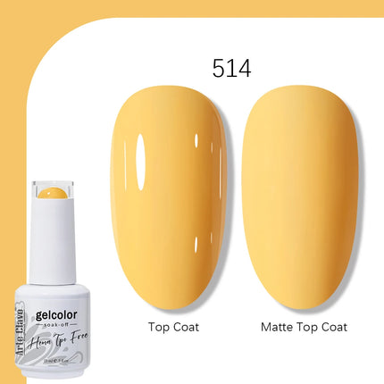 Arte Clavo TPO FREE HEMA FREE Gel Nail Polish UV Multi Use Semi Permanent Soak Off Autumn Winter Nail Art Hybrid Varnish 15ml