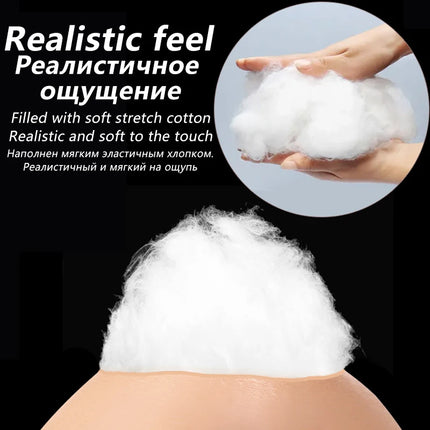 Silicone Bodysuit Artificial Breastplate Sexy Female Tits Fake Boobs Shemale Chest Crossdressing Cosplay Sex Toys For Women Men