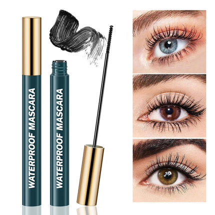 4D Mascara, Black, Waterproof, Ultra-Long, Volumizing, Long-Lasting Smudge-Proof, Perfect Festivals and Special Occasions
