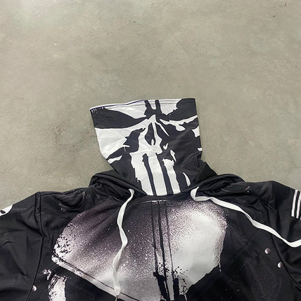 Police Skull 3D Printed Hoodies Harajuku Fashion Sweatshirt Women Men Casual Pullover Hoodie Mask Warm Drop Shipping