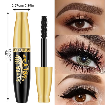 3PCS Black Eyeliner Pencile+Mascara+Liquid Eyeliner Pen Set Waterproof Smudge-Proof for Bold Eye Makeup Gifts Natural Eyeliner