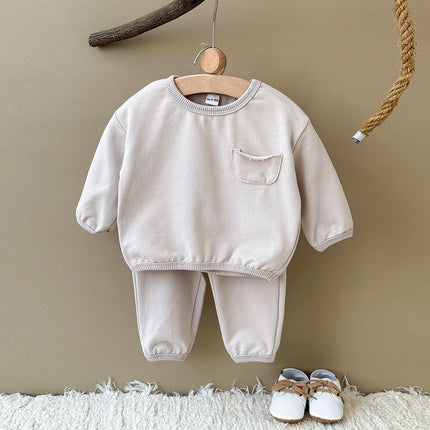 INS Kids Boys New York Sweatshirt & Jogger Pants Set 2025Autumn New Baby Girls Clothes Toddler Hoodie and Pants 2 Pcs Outfit