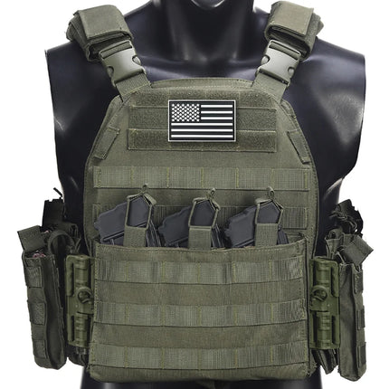 Quick Release Hunting Vest - Triple Mag Pouch Multiple Bags