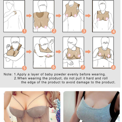 Eyung H Cup Silicone Breast Forms Fake Tits Enhancer For Crossdresser Drag Queen Fake Boobs Tits Breastplate Male To Female Sissy