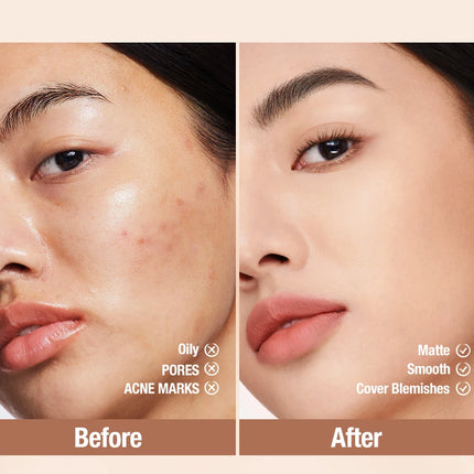Liquid Foundation Cream 30ml Full Coverage Makeup Base SPF30 Waterproof Long Lasting Concealer Smooth Matte Finish
