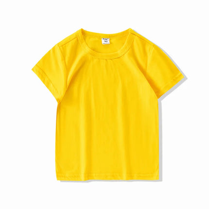 Autumn Spring Cotton Children T-shirt Boys Girls Tees Long Sleeve White Shirt Kids Tops Baby Clothes Solid Black Blue Yellow