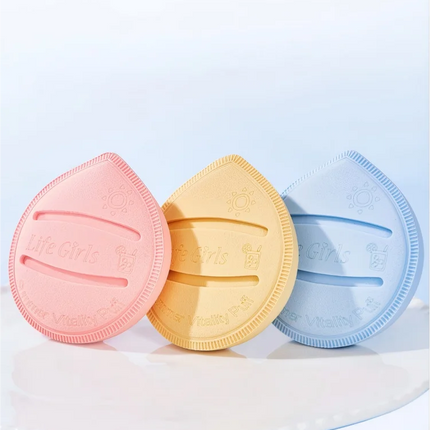 Life Girls Macaron Color Powder Puff Makeup Sponge Cushion Soft Thick for Dry Wet Use High-Coverage Base Makeup Application