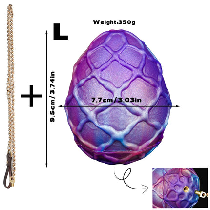 New Large Egg Type Anal Plug With Chain Couple Masturbation Traction  Anal Plugs Oviposition Trainer Lay-Eggs BDSM Adult Sex Toy