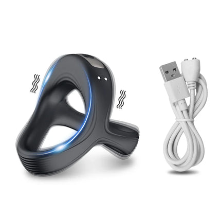 Vibrating Cock Ring Penis Ring for Man Male Chastity Ejaculation Delay Couple Vibrator Rings Penisring Adult Goods for Men