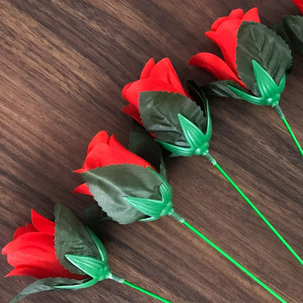 Torch to Flower Fire Magic Tricks Flame Appearing Flower Professional Magician Fire change to Rose Magic tricks props