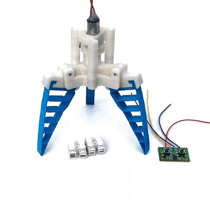 N20 Motor Three-Finger Flexible Gripper Electric Robotic Claw 3D Printed Robotic Clamp Programmable Robot Claw Education DIY Kit