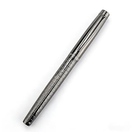 monte mount School Office Stationery Supplies Luxury Metal gray lattice Roller ball Pen 0.7mm Metal Ballpoint Pens for Gift