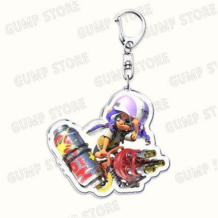 Popular Video Game Keychains for Accessories Bag Keyrings Marina Ida Inklings Pearl Houzuki Marie Octoling Jewelry Gamer Gifts