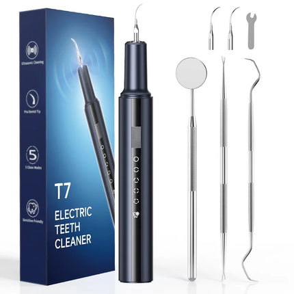 5 Modes Electric Cleaner Ultrasonic Dental Scaler For Teeth Tartar Eliminator Waterproof IPX6 Home Appliance Teeth Cleaning Tool