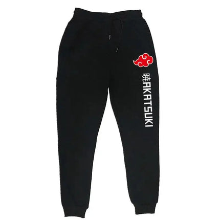 2025 Fashion Print Men's Women's Jogging Hip Hop Pants Street Clothing Hot Selling Anime Pants Akatsuki Fleece Trousers S-3XL