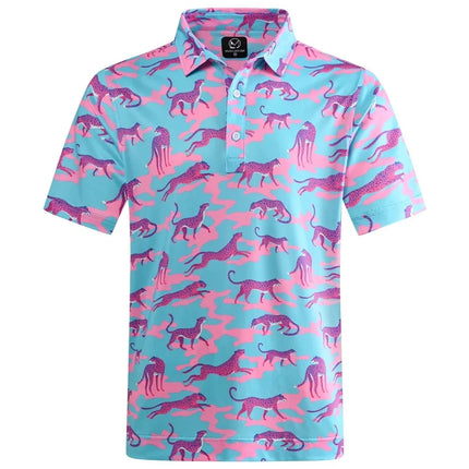 Hawaiian Plants Polo Shirt Man Summer 3D Print Leaves Flower Short Sleeve Golf Polo Shirts Oversized Street Tops Shirt Clothes