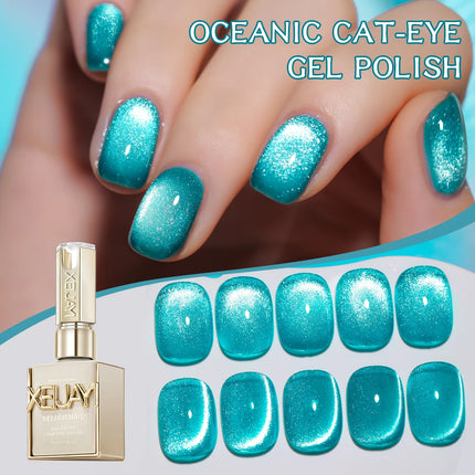 15ML Rainbow Cat Eye Nail Polish Gel Phototherapeutic Gel Soak Off Nail Magnetic Gel Polish Nail Art DlY For Salon At Home