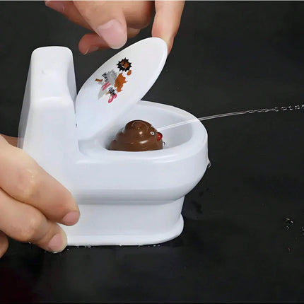 Mini Toilet Prank Water Spray Toy | Open Lid to Spray Funny Tricky Toy for Kids Adults Party Gags