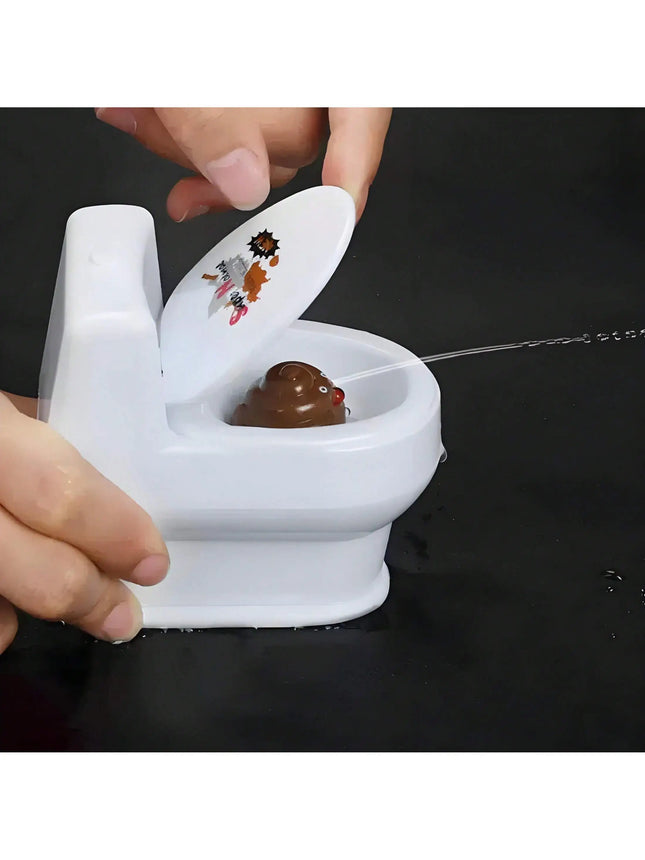 Mini Toilet Prank Water Spray Toy | Open Lid to Spray Funny Tricky Toy for Kids Adults Party Gags