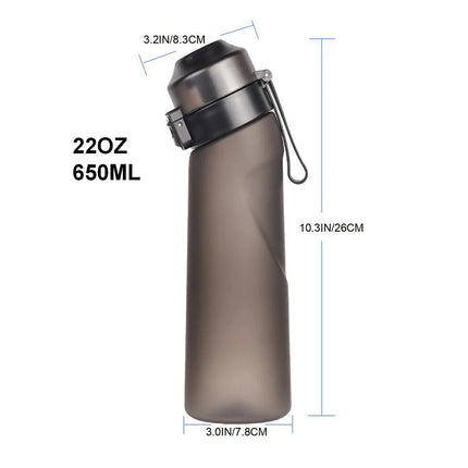 Flavored Water Bottle with Taste Pods Magic Gourde Tasting Drinking Bottle Fruit Flavor Air Sports Outdoor Waterfles Water Cup