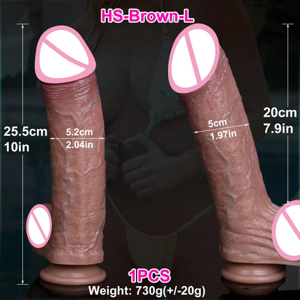 2 Colors Realistic Soft Big Dildo Suction Cup Male Cock Couples Masturbation Double Silicone Fake Penis Woman Anal Adult Sex Toy