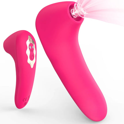 Powerful 2 in 1 Vagina Sucking Vibrator Nipple Oral Vacuum Stimulator G Spot Clitoris Massage Female Masturbator Sex Toys Women